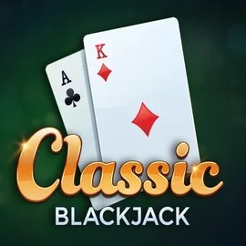 Classic Blackjack slot logo by Red Tiger Gaming at Gransino Casino